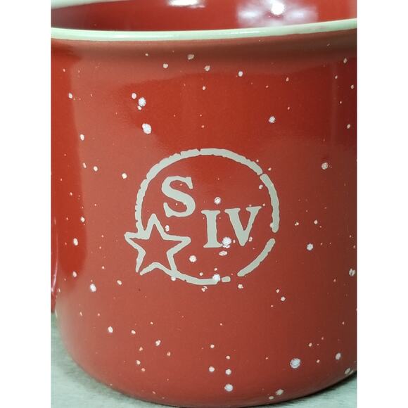 Maker's Mark Bourbon Whiskey Mug Coffee Teacup 10oz Red Ceramic SIV Logo x2 - Picture 4 of 14